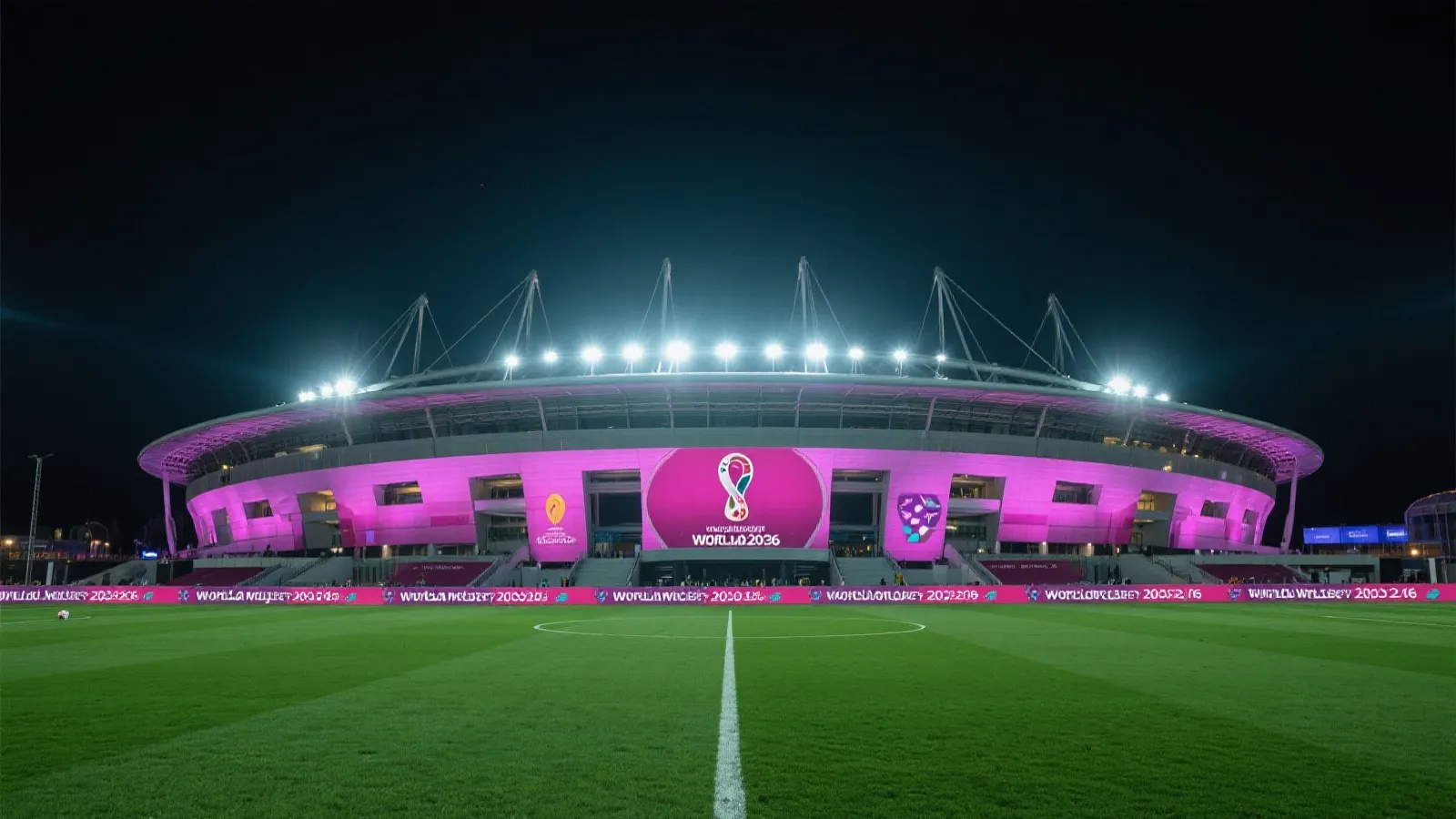 2026世界杯球场夜景